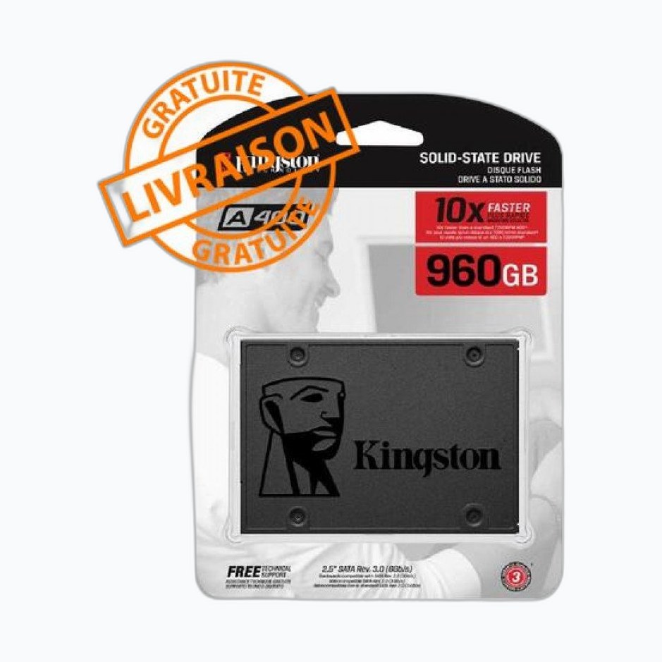 Disque Dur SSD Kingston A400 960Go 2,5 SATA3 SSD 7mm* SA400S37/960G