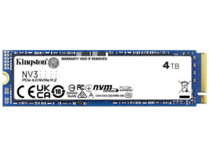 Disque Dur SSD Kingston NV3S 4To M.2 NVMe PCIe (Nu) 2280