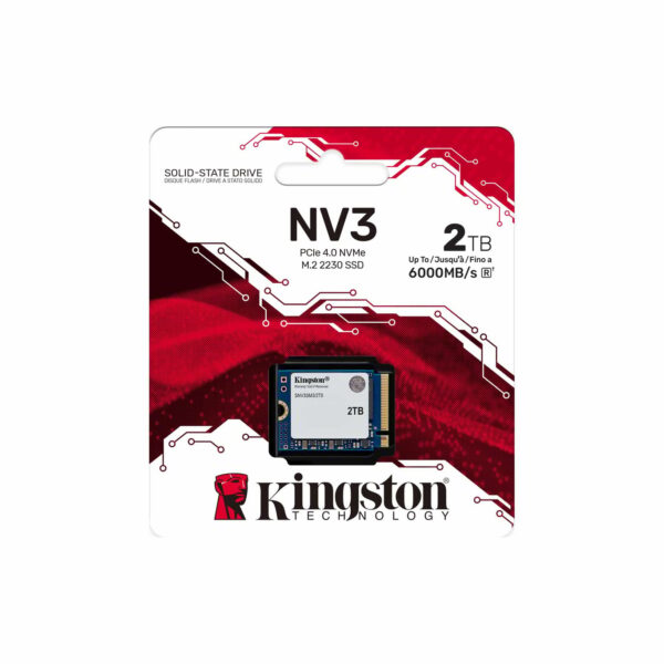 Disque Dur SSD Kingston NV3S 2To M.2 NVMe PCIe (Nu) 2280