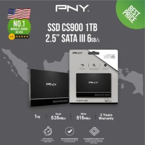 Disque Dur SSD PNY CS900 1To 2,5 SATA3 * SSD7CS900-1TB-RB