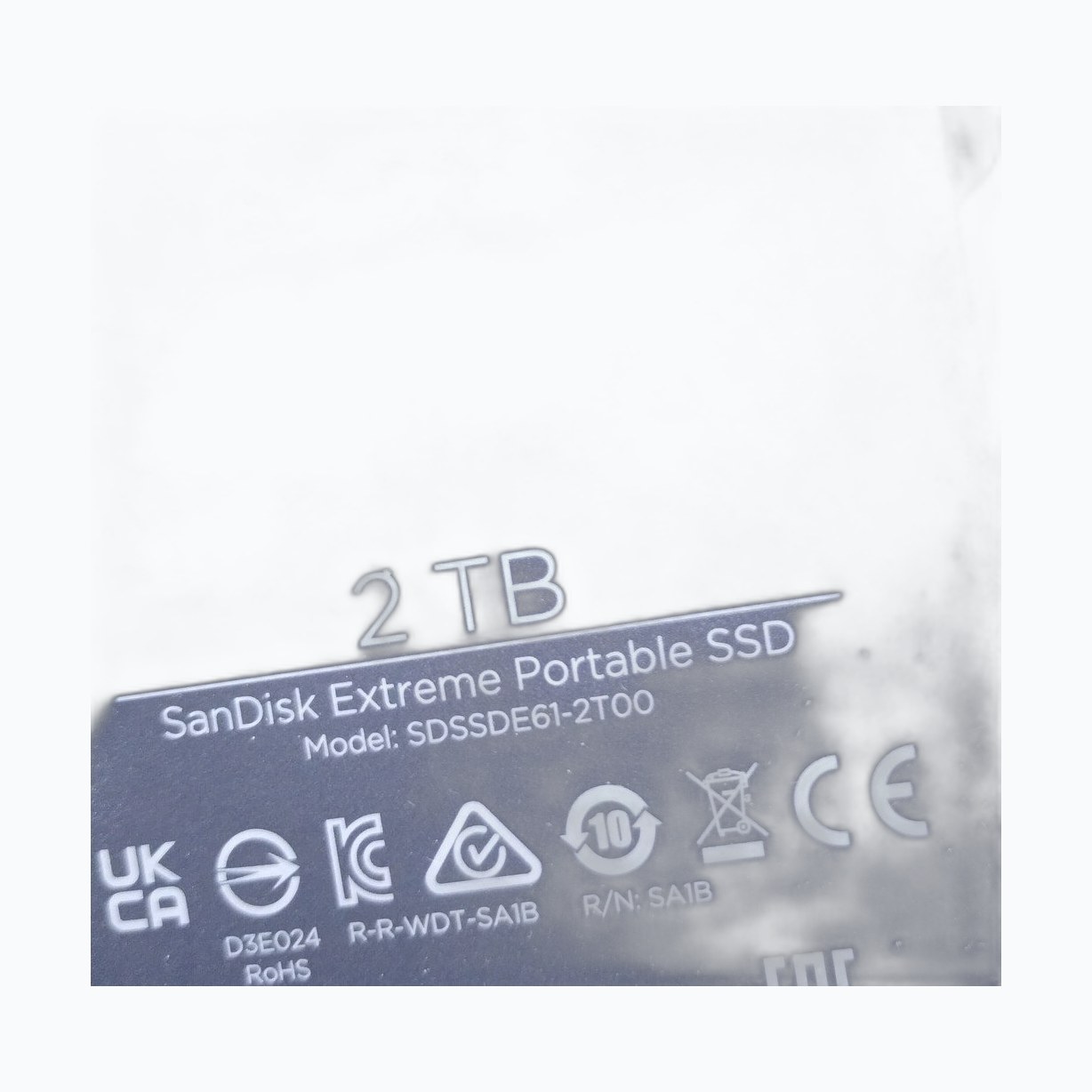 SanDisk EXTREME 2To SSD Externe Portable USB3.2 * SDSSDE61-2T00-G25