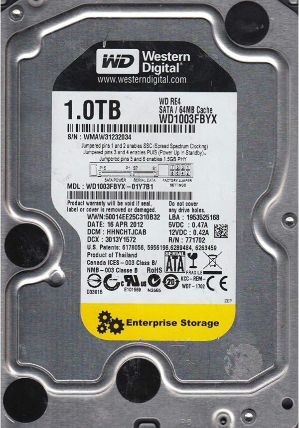 Disque Dur 10.0TB 3.5 SATA6 512MB 7200T * WD Red Pro WD103KFBX