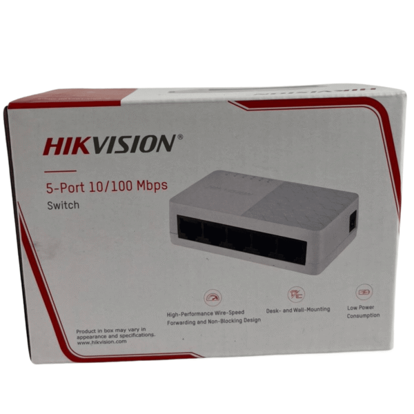 HIKVISION DS-3E0105D-0 (0-STD) SWITCH 5 ports Ethernet 10/100 Mbps RJ