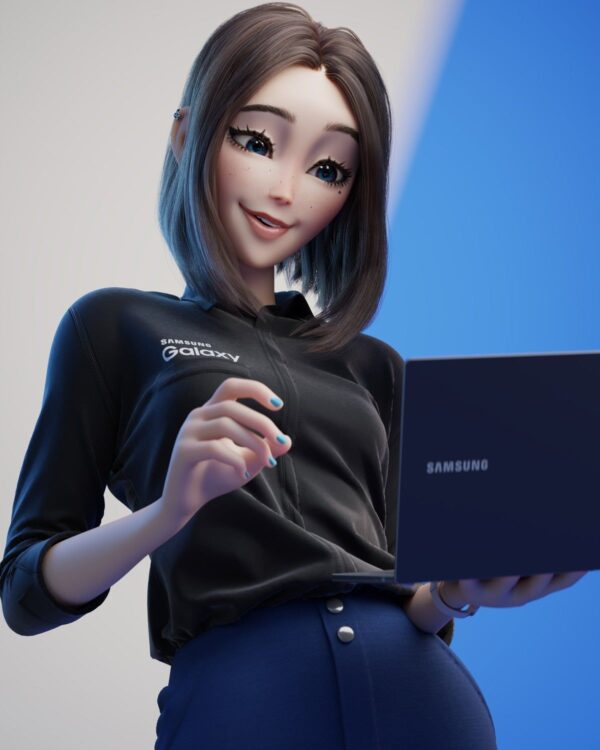BOOK COVER SAMSUNG Tab A9+ (SM-X210) Blanc * EF-BX210TWEGWW