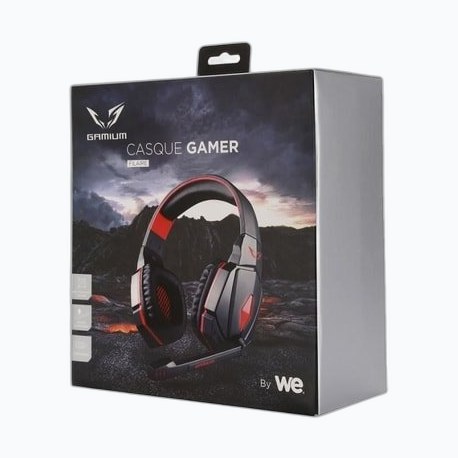 WE - GAMIUM Hub USB3.0 3 ports / Lecteur SDHC / Support * Noir/Rouge