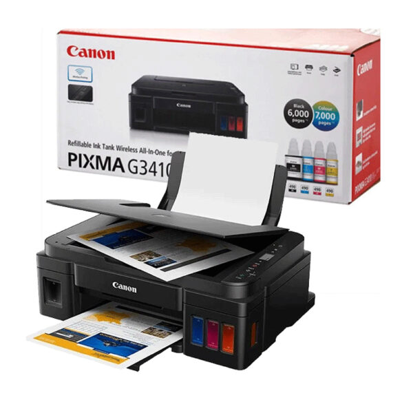 IMPRIM. CANON G3410 3-en-1 Rechargeable USB/WiFi PC * 490/491