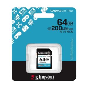 Carte mémoire SD Card 64GB KINGSTON Canvas Go! GEN 4 SDXC adaptateur inclus