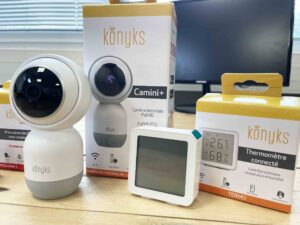 KONYKS CAMINI2-Caméra d'interieur motorisée PTZ WiFi Sirène intégré
