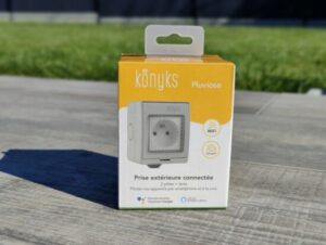 KONYKS PLUVIOSE FR-Prise électrique extérieure 16A Wi-Fi/BT/FR/IP55