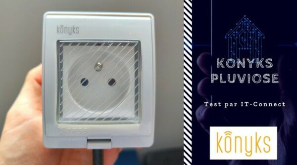 KONYKS PLUVIOSE FR-Prise électrique extérieure 16A Wi-Fi/BT/FR/IP55