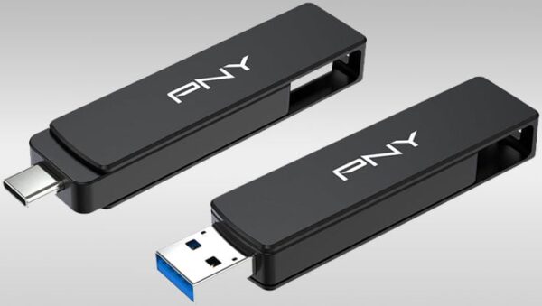 PNY - LECTEUR DE CARTES SD/microSD +1xUSB-A USB-C * R-TC-UA-3N1E01-RB