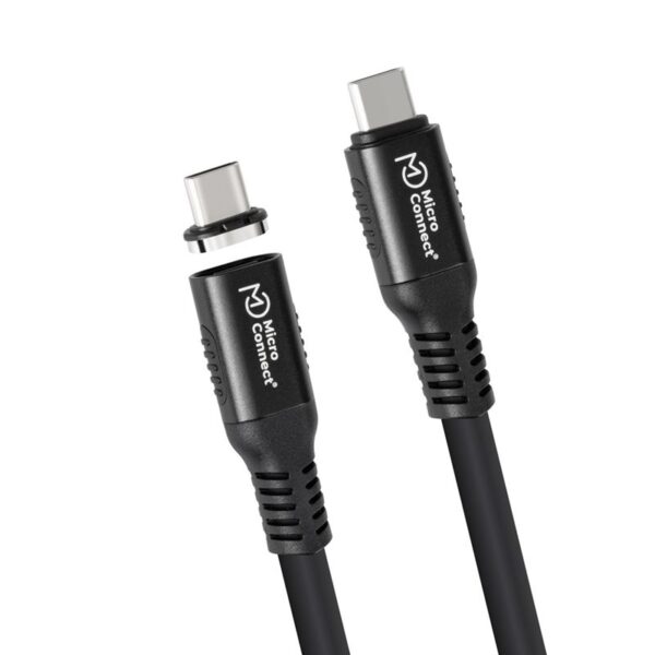 Câble USB-C vers USB-C 1m coudé Premium magnétique en silicone, 240W