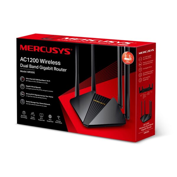 MERCUSYS-ME30 Répéteur Dual Band WiFi Range Extender AC1200 1200Mbps