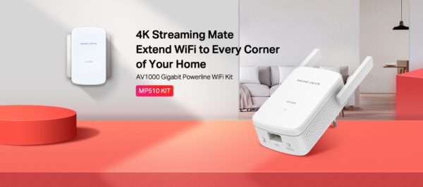 MERCUSYS MP510KIT Kit CPL Gigabit AV1000 +WiFi 300Mbps (Duo)