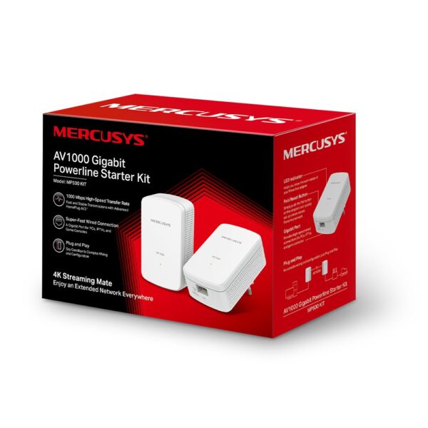 MERCUSYS MP510KIT Kit CPL Gigabit AV1000 +WiFi 300Mbps (Duo)