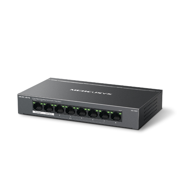 MERCUSYS MS108GP Switch 8 ports GbL dont 7xPoE+ (65W) métal