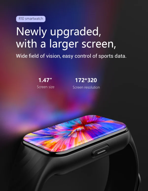 BLACKVIEW R10 * MONTRE CONNECTEE 1.47'' 300 mAh *Black