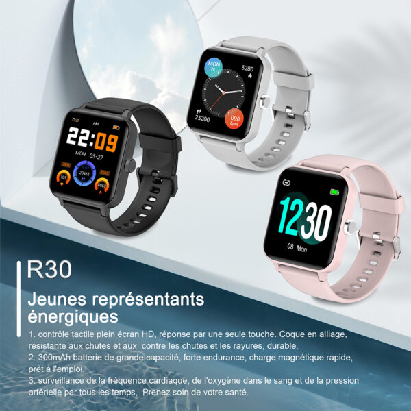 BLACKVIEW R30Pro * MONTRE CONNECTEE Fitness 1.59'' IP68*Grey