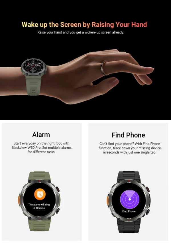 BLACKVIEW R30Pro * MONTRE CONNECTEE Fitness 1.59'' IP68*Grey