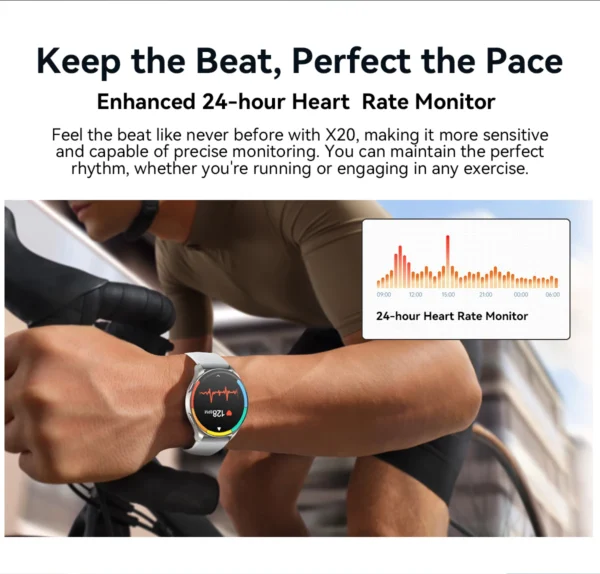 BLACKVIEW X20 * MONTRE CONNECTEE Fitness 1.43 380mAh * Silver