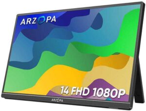 IPS 14,0 * ARZOPA A1S Portable FHD ALU HDMI/USB-C * Gris