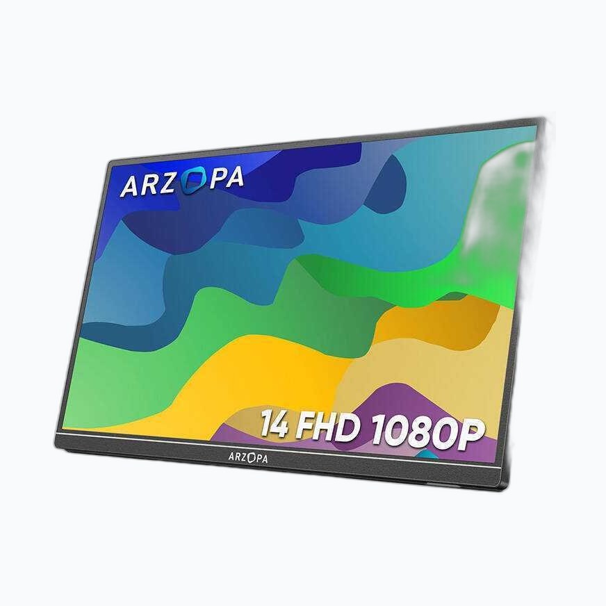 IPS 14,0 * ARZOPA A1S Portable FHD ALU HDMI/USB-C * Gris