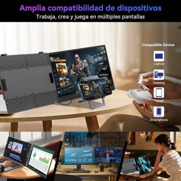IPS 14,0 * BLACKVIEW SCM6 Portable FHD Alu 2xUSB-C 4,5mm * Gris