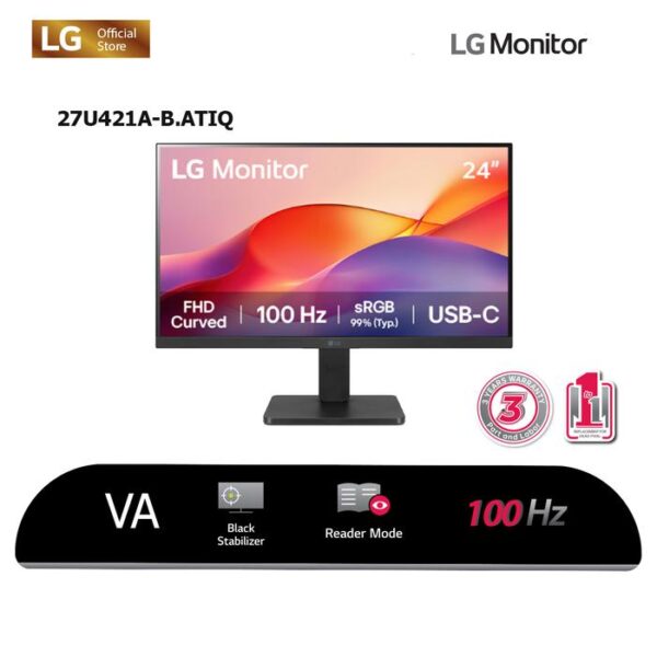 LED 24 incurvé * LG 24U421A-B 5ms FHD 100Hz HDMI +15W USB-C
