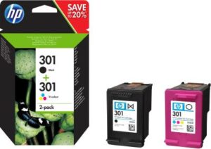 CRT HP 301 Combo Pack Noir + 3 Couleurs (MC 24 DC only)