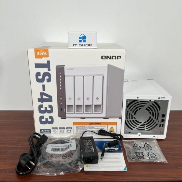 NAS QNAP TS-433-4G Quad 2,0GHz 4Go 4xSATA3 2,5GbE 3xUSB