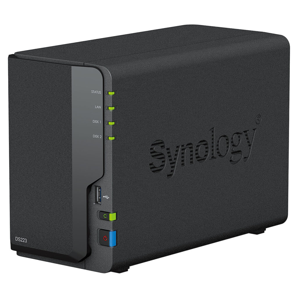 NAS SYNOLOGY DS223 * Quad 1,7GHz 2Go 2xSATA3 1xGbL 3xUSB3.0