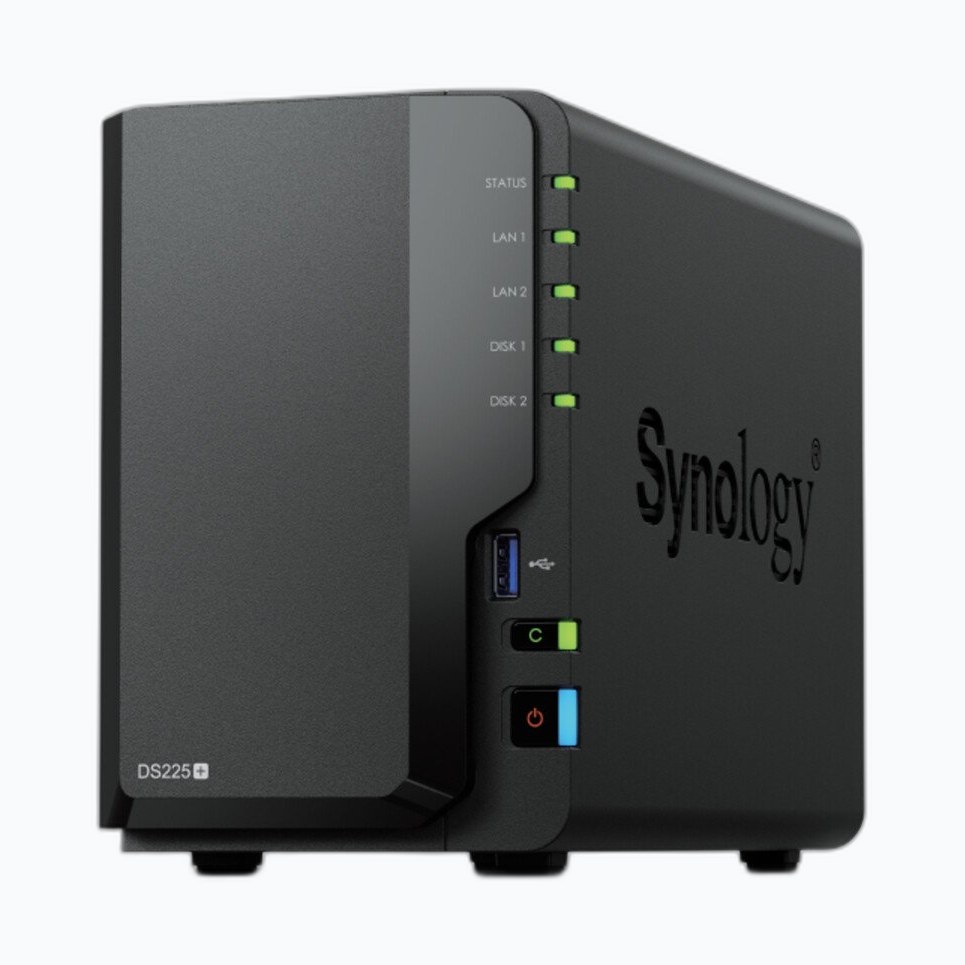 NAS SYNOLOGY DS225+ J4125 2/4Go DDR4 Non ECC 6 2BAY 2.5GBE