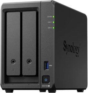 NAS SYNOLOGY DS725+ * AMD Ryzen R1600 4 Go de RAM DDR4 SATA 3