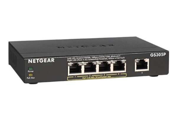 NETGEAR GS305-300PES * Switch 5 ports GbLAN Boîtier Métal