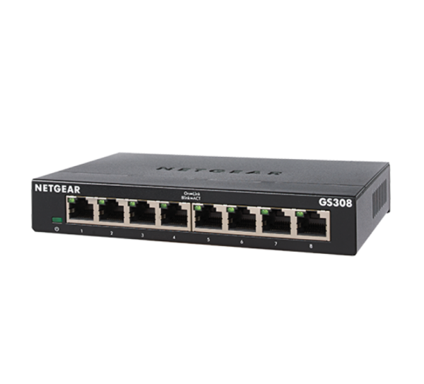 NETGEAR GS308-300PES * Switch 8 ports GbLAN Boîtier Métal