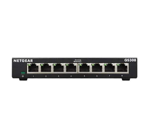 NETGEAR GS308-300PES * Switch 8 ports GbLAN Boîtier Métal