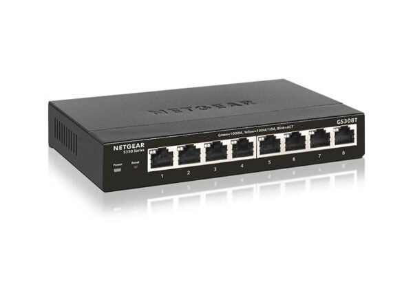 NETGEAR GS308-300PES * Switch 8 ports GbLAN Boîtier Métal