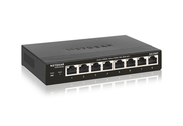 NETGEAR GS308-300PES * Switch 8 ports GbLAN Boîtier Métal