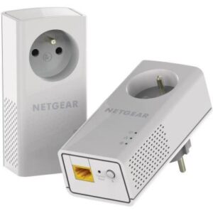PACK 2 ADAPTATEURS CPL1000 MBITS/S AVEC PRISE - PORT GIGABIT ETHERNET