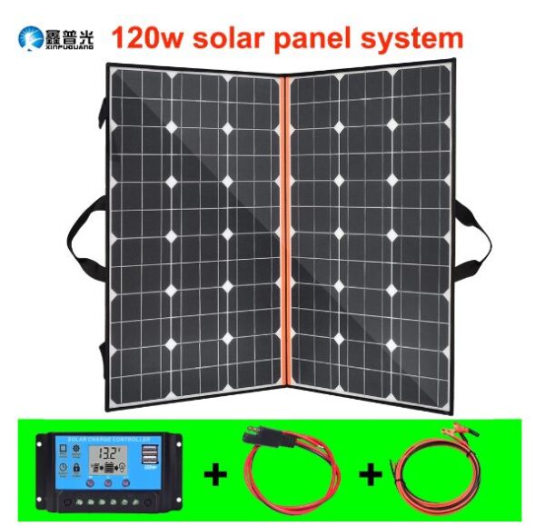 PANNEAU SOLAIRE PORTABLE 8 PLIS SPC 100W-18V