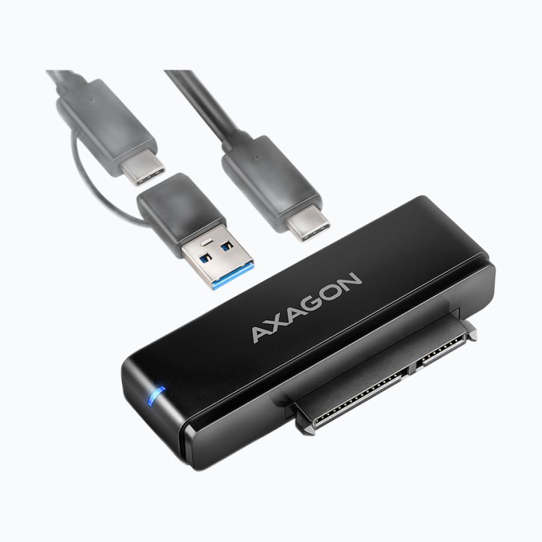 Adaptateur USB 3.2 Axagon ADSA-FP2A vers S-ATA 2,5 SSD/HDD auto-alim