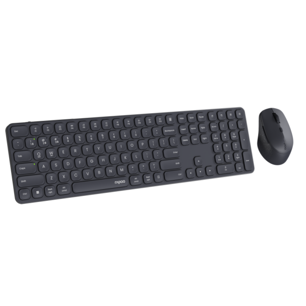 RAPOO 9700M Kit ultra-slim ss fil multimode, Clavier ss fil+souris Nr