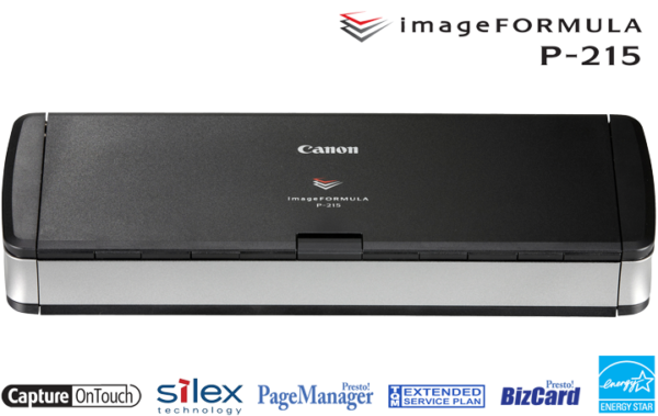 Scanner CANON imageFORMULA P-215 II A4 30ppm R/V PC/Mac