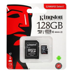 MicroSD 128Go Kingston UHS-I Canvas Select+ c10 U1 * TCP 3.40€ incl.