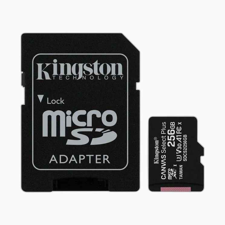 MicroSD 256Go Kingston UHS-I Canvas Go! Plus c10 U3 (TCP 4.00€ incl.)