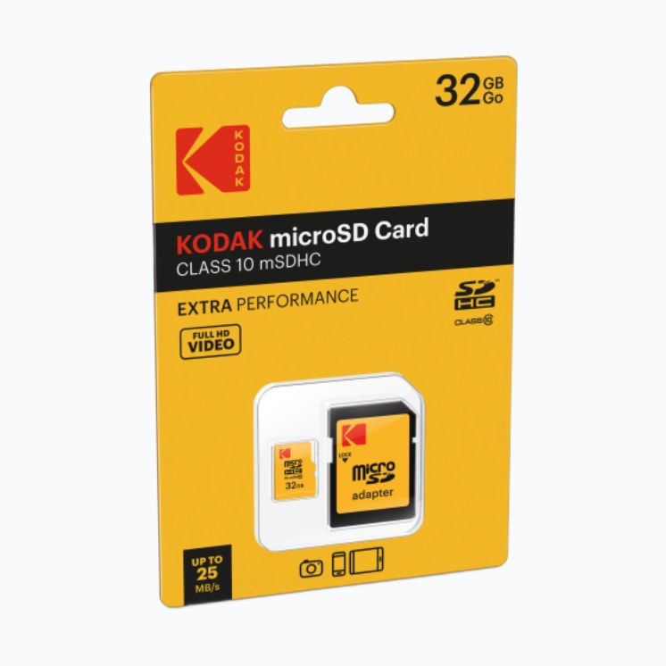MicroSD 32Go KODAK HC UHS-I U3 V30 c10 * TCP 2.00€ incl.