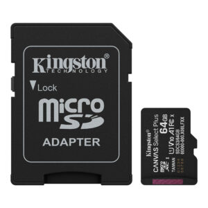 MicroSD 64Go Kingston UHS-I Canvas Select+ c10 U1 * TCP 2.80€ incl.