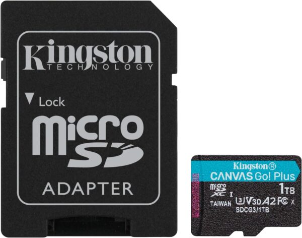MicroSD 512Go Kingston UHS-I Canvas Go! Plus c10 U3 (TCP 4.60€ incl.)
