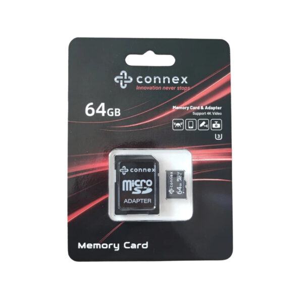 MicroSD 128Go CONNEX U3 R80 W20 (TCP 3.40€ incl)