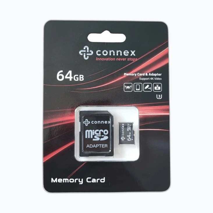 MicroSD 32Go CONNEX U3 R70 W10 (TCP 2.00 € incl.)